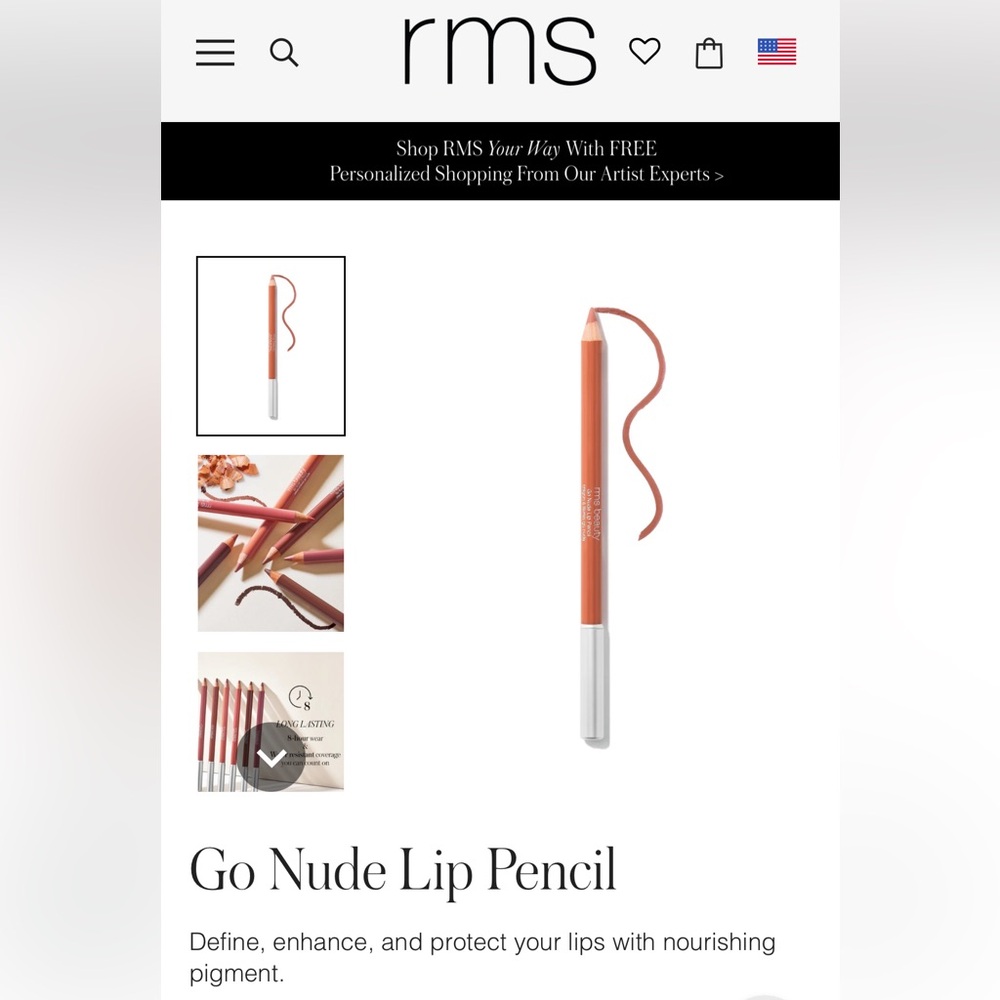 Rms beauty Go nude lip pencil with sharpener - Daytime nude